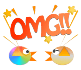 Little birds colorful stickers sticker #5888821