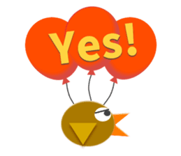 Little birds colorful stickers sticker #5888826