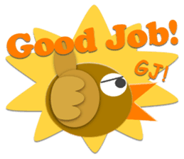 Little birds colorful stickers sticker #5888830