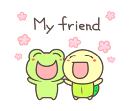 Good friend of turtle and frog sticker #5889331