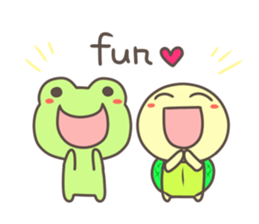 Good friend of turtle and frog sticker #5889334