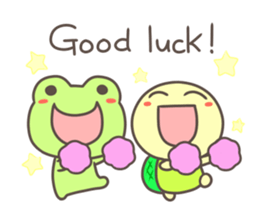Good friend of turtle and frog sticker #5889341