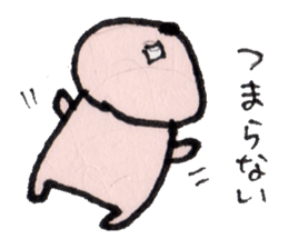 Melancholy rabbit sticker sticker #5889415