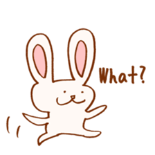 White,Yellow,and Pink Rabbits sticker #5889516