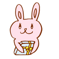 White,Yellow,and Pink Rabbits sticker #5889518