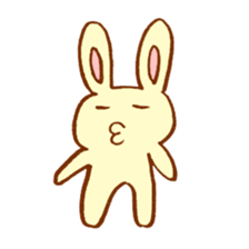 White,Yellow,and Pink Rabbits sticker #5889520