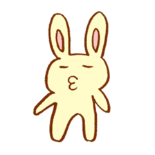 White,Yellow,and Pink Rabbits sticker #5889520