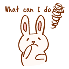 White,Yellow,and Pink Rabbits sticker #5889522