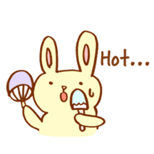 White,Yellow,and Pink Rabbits sticker #5889549