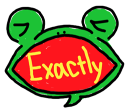 dialogue Frog sticker #5889655