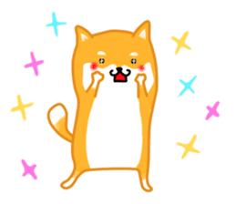Sticker of a Shiba dog sticker #5889680