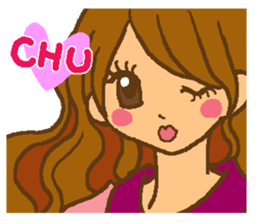 Warmly, couple sticker sticker #5890054