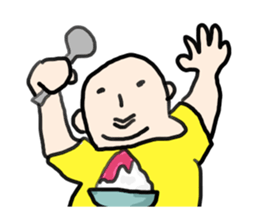 Fat man summer sticker #5890194