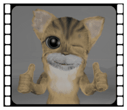 3D animal cat sticker #5890314