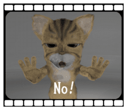 3D animal cat sticker #5890315