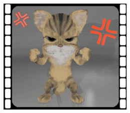 3D animal cat sticker #5890317