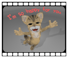 3D animal cat sticker #5890319