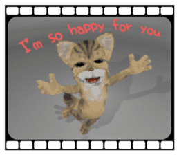 3D animal cat sticker #5890319
