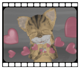 3D animal cat sticker #5890320