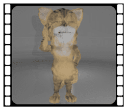 3D animal cat sticker #5890322