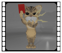 3D animal cat sticker #5890323