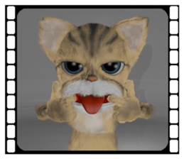 3D animal cat sticker #5890325