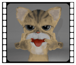 3D animal cat sticker #5890325