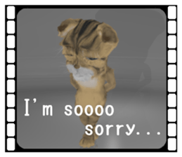 3D animal cat sticker #5890330