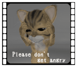 3D animal cat sticker #5890332