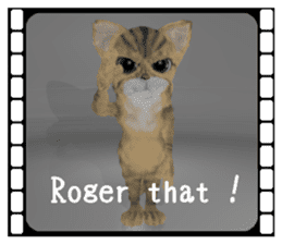 3D animal cat sticker #5890337