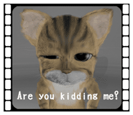 3D animal cat sticker #5890341