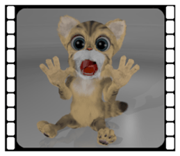 3D animal cat sticker #5890342