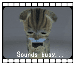 3D animal cat sticker #5890344