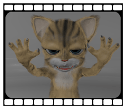 3D animal cat sticker #5890346