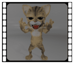 3D animal cat sticker #5890348