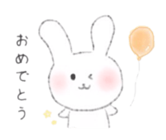 White bunny stickers sticker #5890366