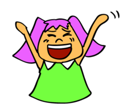 Chikuro-chan is fighting for something. sticker #5891446