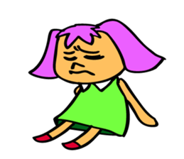 Chikuro-chan is fighting for something. sticker #5891452