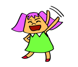 Chikuro-chan is fighting for something. sticker #5891463