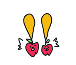 tareme no ringochan sticker #5891668