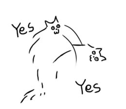 Something like a cat! sticker #5891723