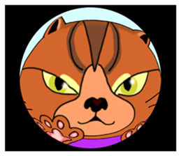 3 cats. Entry. Waiting. Leaving. sticker #5891801