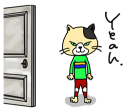 3 cats. Entry. Waiting. Leaving. sticker #5891806