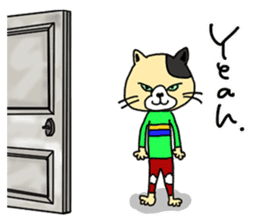 3 cats. Entry. Waiting. Leaving. sticker #5891806