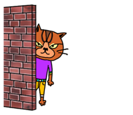 3 cats. Entry. Waiting. Leaving. sticker #5891808