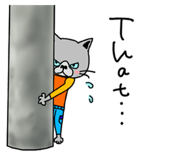 3 cats. Entry. Waiting. Leaving. sticker #5891812