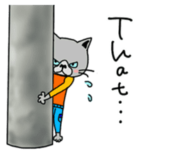 3 cats. Entry. Waiting. Leaving. sticker #5891812