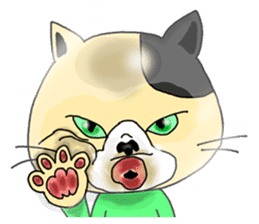 3 cats. Entry. Waiting. Leaving. sticker #5891825