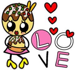TAKOYAKI PRINCESS "TAKOYAKINNE" VER.EN sticker #5893038