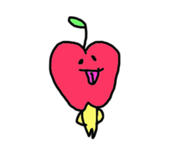 taremenoringochan2 sticker #5893982